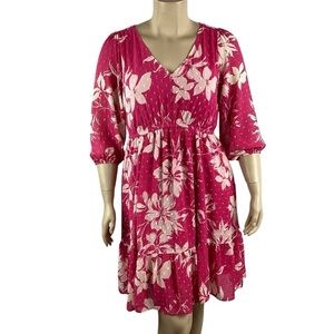Torrid Mini Clip Dot Babydoll Dress Size 10 Emma Floral